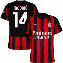 Load image into Gallery viewer, New AC Milan Home Soccer Jersey 2025/2026 Men Adult PULISIC #11 MODRIC #14