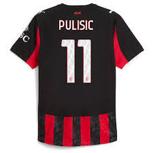 Load image into Gallery viewer, New AC Milan Home Soccer Jersey 2025/2026 Men Adult PULISIC #11 MODRIC #14