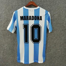 Load image into Gallery viewer, Retro Argentina Home Soccer Jersey 1986 Men Adult MARADONA #10