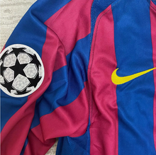 Load image into Gallery viewer, Retro Barcelona Home Long Sleeve Jersey Final UCL 2006 Men Adult RONALDINHO #10