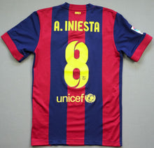 Load image into Gallery viewer, Retro Barcelona Home Soccer Jersey Final UCL 2014-2015 Men Adult MESSI #10 A.INIESTA #8 NEYMAR JR #11