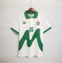 Load image into Gallery viewer, Retro Mexico Away Soccer Football Jersey 1995 Men Adult ESPINOZA #15