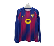 Load image into Gallery viewer, New Barcelona Long Sleeve Home Soccer Jersey 2025/2026 Men Adult