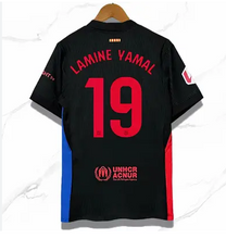 Load image into Gallery viewer, New Barcelona Away Soccer Football Jersey 2024/2025 Men Adult PEDRI #8 LEWANDOWSKI #9 LAMINE YAMAL #19