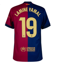 Load image into Gallery viewer, New Barcelona Home Soccer Football Jersey 2024/2025 Men Adult PEDRI #8 LEWANDOWSKI #9 LAMINE YAMAL #19