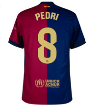 Load image into Gallery viewer, New Barcelona Home Soccer Football Jersey 2024/2025 Men Adult PEDRI #8 LEWANDOWSKI #9 LAMINE YAMAL #19
