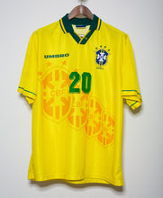 Load image into Gallery viewer, Retro Brazil Home Soccer Jersey World Cup 1994 Men Adult RONALDO #20