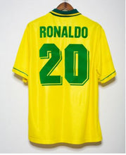 Load image into Gallery viewer, Retro Brazil Home Soccer Jersey World Cup 1994 Men Adult RONALDO #20