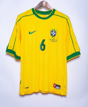 Load image into Gallery viewer, Retro Brazil Home Soccer Football Jersey World Cup 1998 Men Adult R.CARLOS #6
