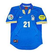 Load image into Gallery viewer, Retro Italy Home Soccer Jersey 1996 Men Adult MALDINI #3 DEL PIERO #14 ZOLA #21