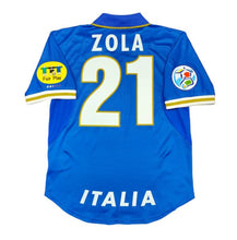 Load image into Gallery viewer, Retro Italy Home Soccer Jersey 1996 Men Adult MALDINI #3 DEL PIERO #14 ZOLA #21