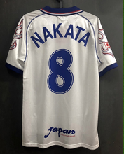 Load image into Gallery viewer, Retro Japan Away Soccer Jersey World Cup 1998 Men Adult NAKATA #8