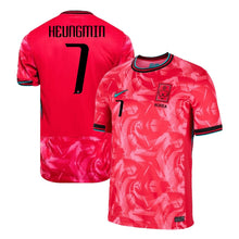 Load image into Gallery viewer, South Korea Home Soccer Jersey 2024/2025 Men Adult HEUNGMIN #7 SON