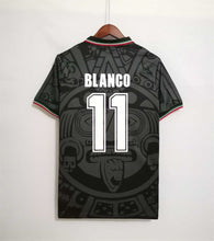 Load image into Gallery viewer, Retro Mexico Third Black World Cup 1998 Soccer Jersey Men Adult BLANCO #11
