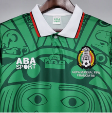 Load image into Gallery viewer, Retro Mexico Home World Cup 1998 Soccer Football Jersey Men Adult BLANCO #11 HERNANDEZ #15
