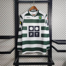 Load image into Gallery viewer, Retro Sporting CP Home Long Sleeve Soccer Jersey 2001-2003 Men Adult C.RONALDO #28