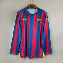 Load image into Gallery viewer, Retro Barcelona Home Long Sleeve Jersey Final UCL 2006 Men Adult RONALDINHO #10