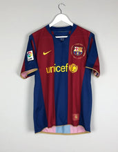 Load image into Gallery viewer, Retro Barcelona Home Soccer Jersey 2007/2008 50th Anniversary Men Adult RONALDINHO #10