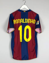 Load image into Gallery viewer, Retro Barcelona Home Soccer Jersey 2007/2008 50th Anniversary Men Adult RONALDINHO #10