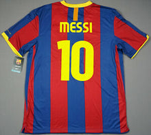 Load image into Gallery viewer, Retro Barcelona Home Soccer Jersey 2010/2011 Men Adult MESSI #10 XAVI #6 A.INIESTA #8