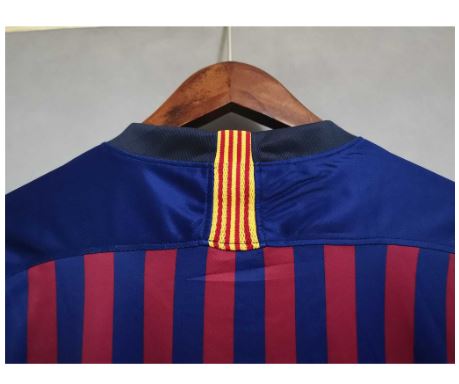 Vintage FC Barcelona Jersey Adult XL Black Blue #18 Futbol Soccer MLS Mens