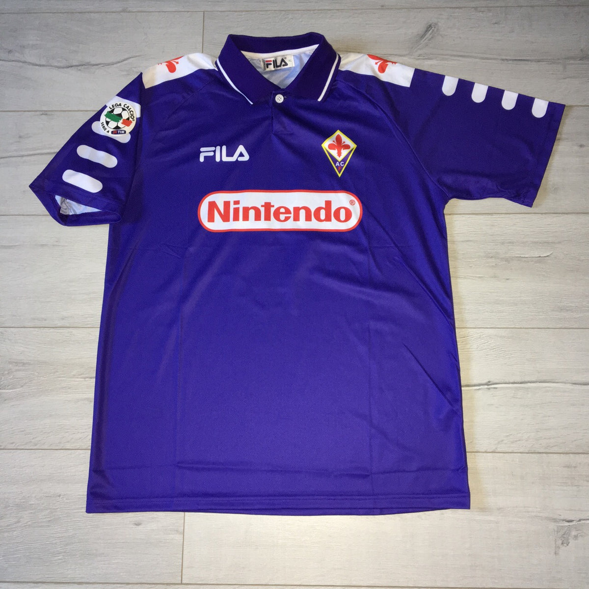 finekeys Retro Fiorentina Away Soccer Football Jersey 1992/1993 Men Adult Batistuta #9 M / Batistuta #9