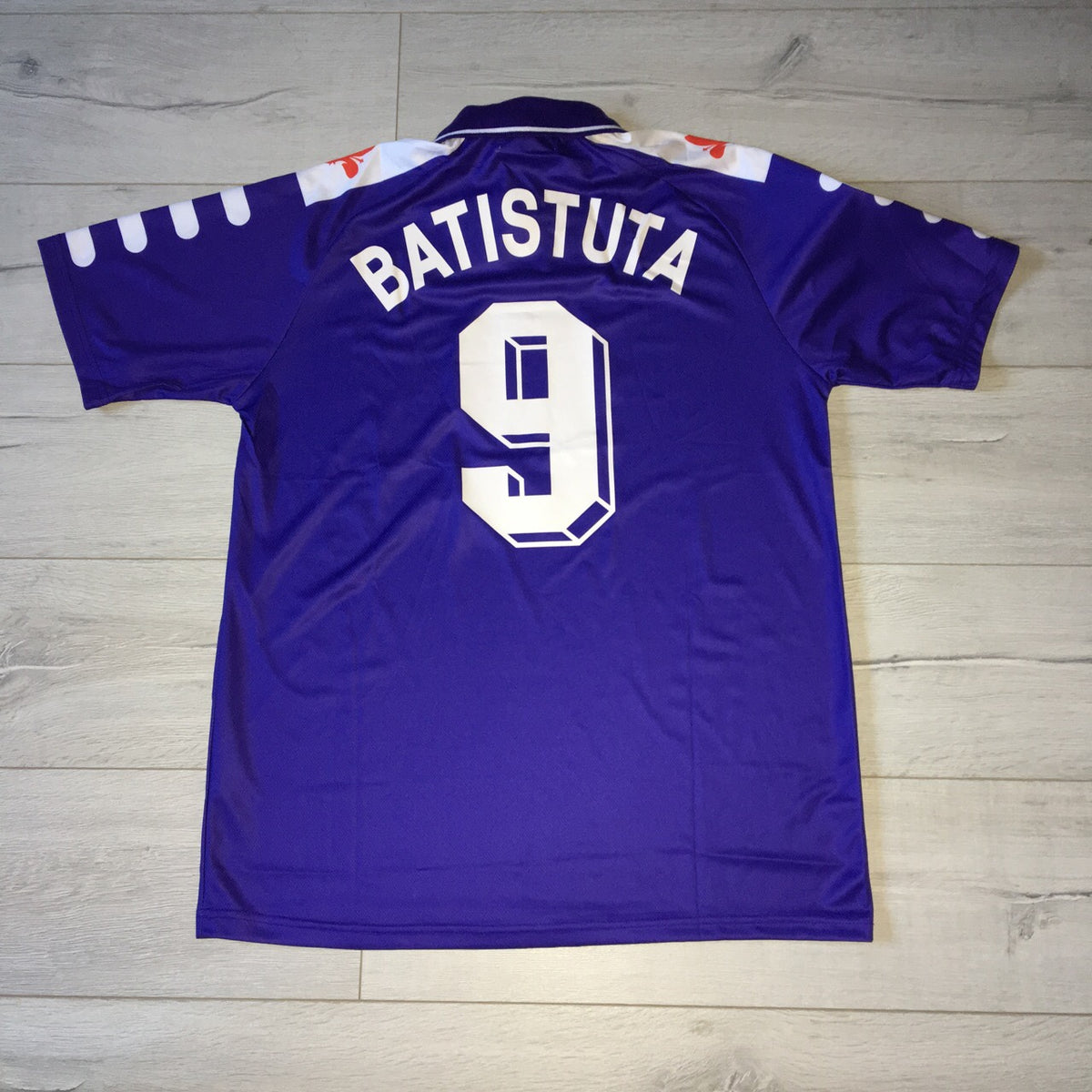 finekeys Retro Fiorentina Away Soccer Football Jersey 1992/1993 Men Adult Batistuta #9 M / Batistuta #9