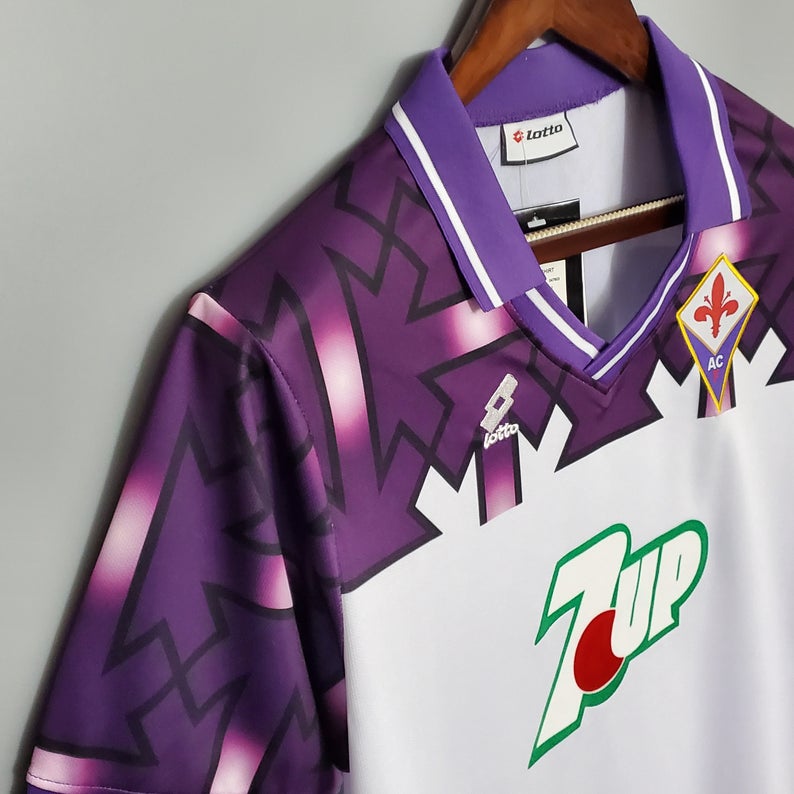 finekeys Retro Fiorentina Away Soccer Football Jersey 1992/1993 Men Adult S / Blank