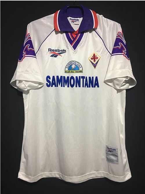 finekeys Retro Fiorentina Away Soccer Football Jersey 1992/1993 Men Adult Batistuta #9 M / Batistuta #9