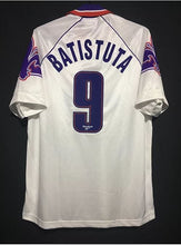 Load image into Gallery viewer, Retro Fiorentina Away Soccer Football Jersey 1995/1996 Men Adult BATISTUTA #9 RUI COSTA #10