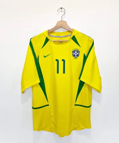 Brazil National Team 2002 Home Shirt #11 Ronaldinho - Online Shop From  Footuni Japan