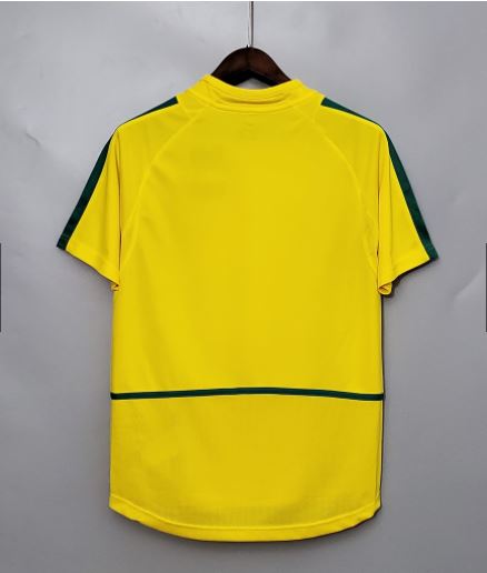 Retro Brazil Home Soccer Football Jersey World Cup 2002 Men Adult