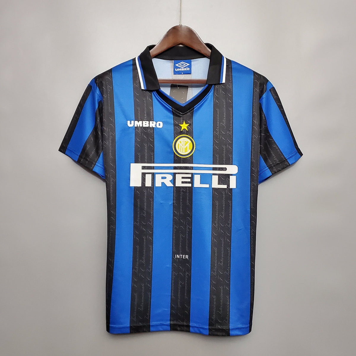 finekeys Retro Inter Milan Home Soccer Jersey 1998/1999 Men Adult Ronaldo #9 M / Ronaldo #9