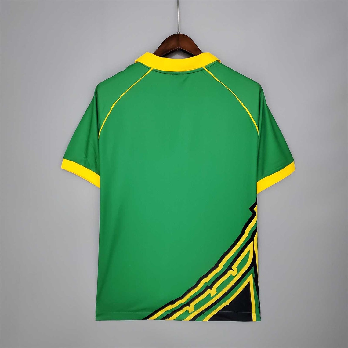 finekeys Retro Jamaica Away Soccer Jersey World Cup 1998 Men Adult M