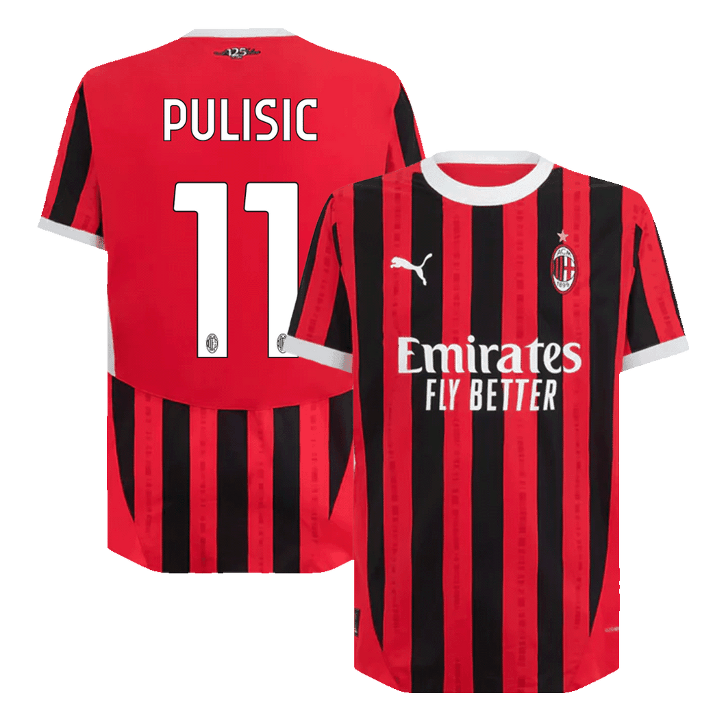 AC Milan Home Soccer Football Jersey 2024/2025 Men Adult PULISIC #11