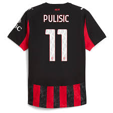 New AC Milan Home Soccer Jersey 2025/2026 Men Adult PULISIC #11 MODRIC #14