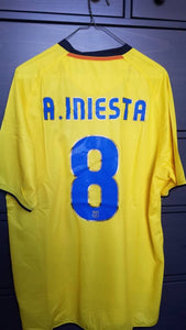 Retro Barcelona Away  Soccer Jersey 2008/2009 Men Adult XAVI #6 A.INIESTA #8 MESSI #10