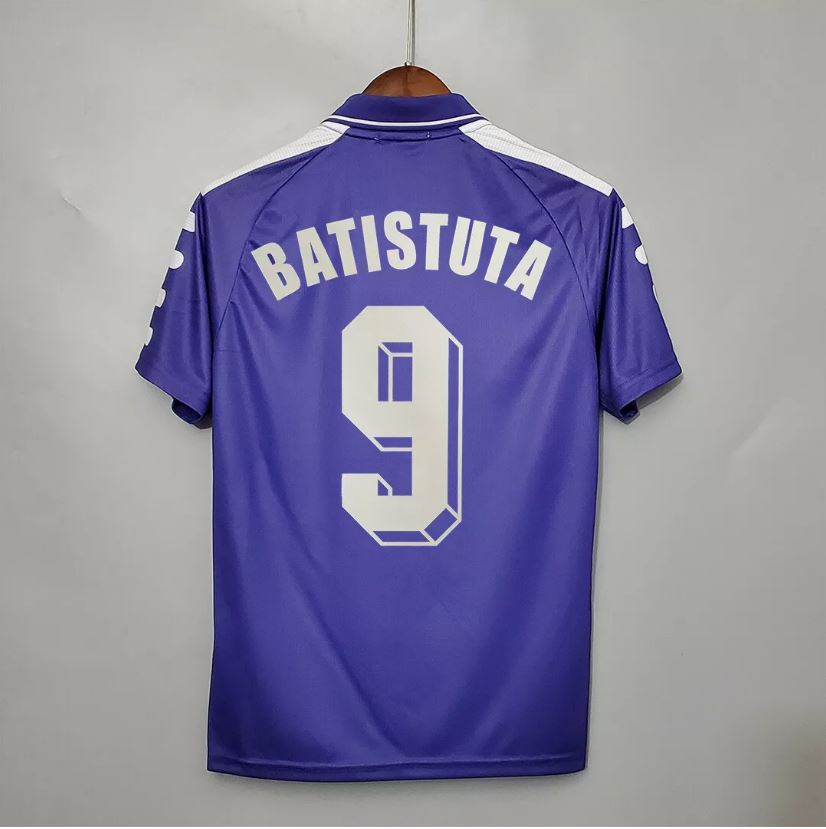 Retro Fiorentina Home Soccer Football Jersey 1998/1999 Men Adult BATISTUTA #9