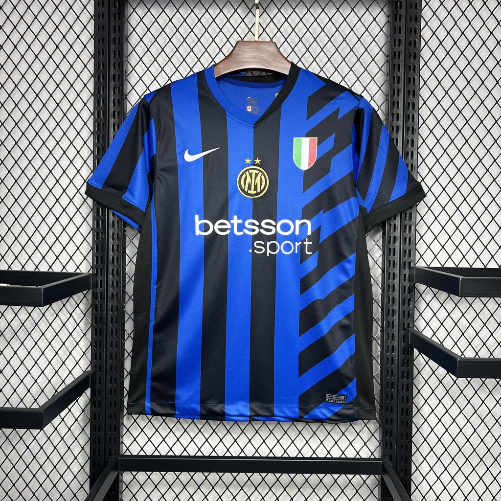 New Inter Milan Home Soccer Football Jersey 2024/2025 Men Adult Fan Version