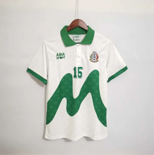 Load image into Gallery viewer, Retro Mexico Away Soccer Football Jersey 1995 Men Adult ESPINOZA #15
