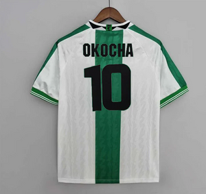 Retro Nigeria Away Soccer Jersey 1996 Men Adult OKOCHA #10