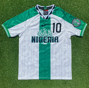 Retro Nigeria Away Soccer Jersey 1996 Men Adult OKOCHA #10