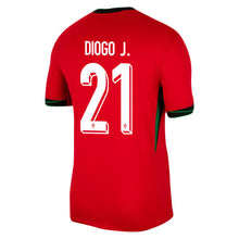 Load image into Gallery viewer, Portugal Home Soccer Jersey 2024/2025 Men Adult DIOGO JOTA #21

