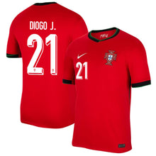 Load image into Gallery viewer, Portugal Home Soccer Jersey 2024/2025 Men Adult DIOGO JOTA #21
