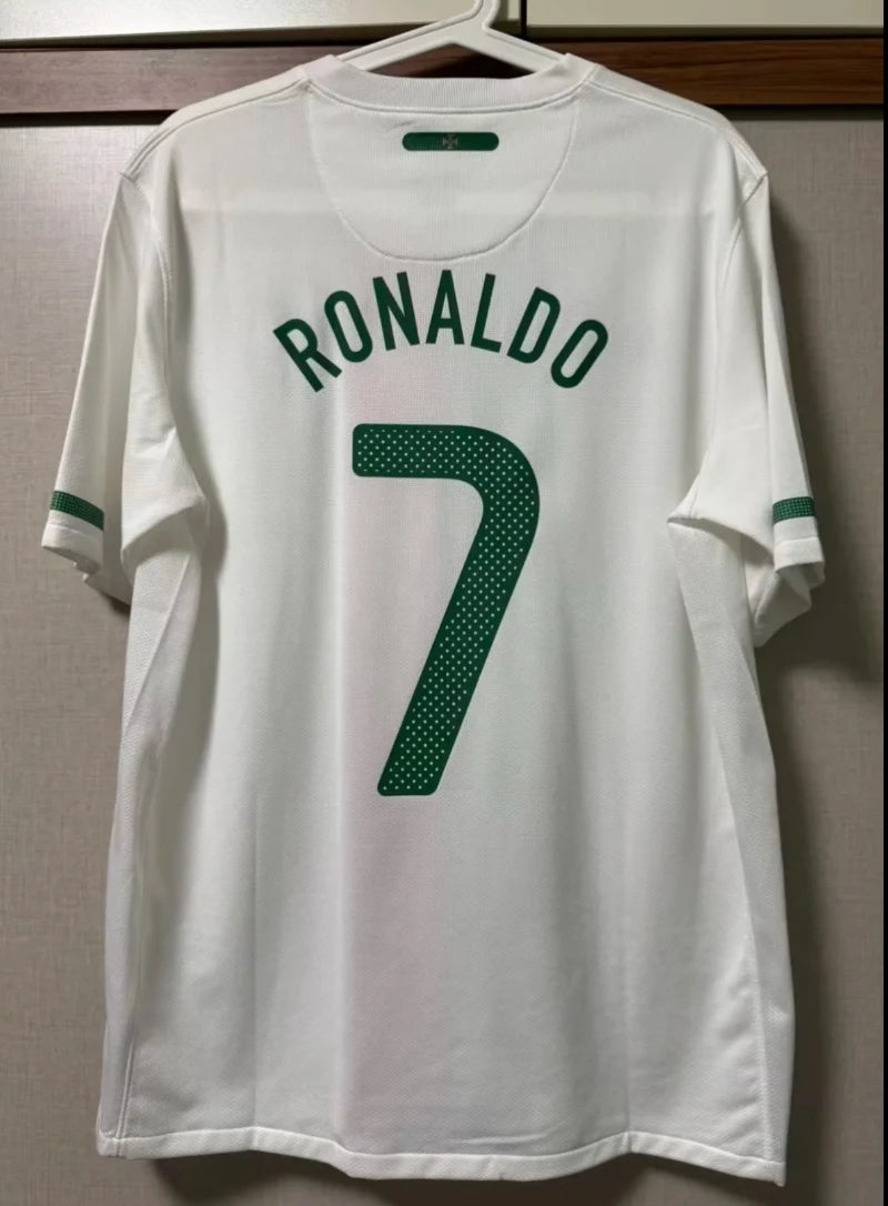 Retro Portugal Away Soccer Jersey World Cup 2010 Men Adult RONALDO #7