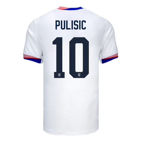 New USA USNMT Home Jersey 2024 Men Adult PULISIC #10