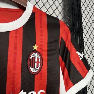 New AC Milan Home Soccer Football Jersey 2024/2025 Men Adult Fan Version