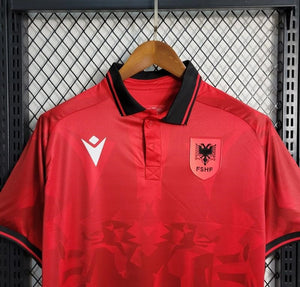 New Albania Home Soccer Jersey 2023/2024 Men Adult Fan Version