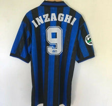 Load image into Gallery viewer, RETRO Atalanta Home Soccer Jersey 1996/1997 Men Adult INZAGHI #9
