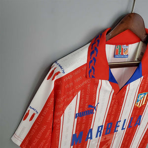 Retro Atletico Madrid Home Soccer Football Jersey 1995/1996 Men Adult